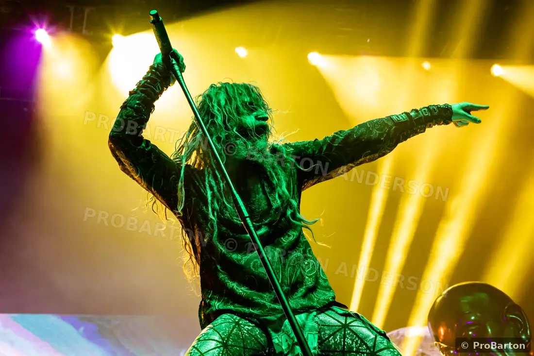 Rob Zombie performing live