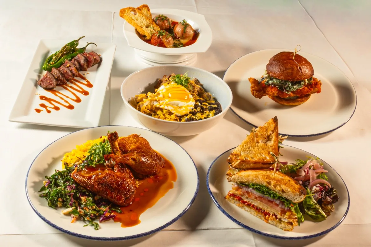 Restaurant menu photography collection