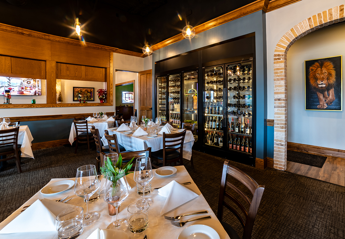 Styled plated dish with garnish