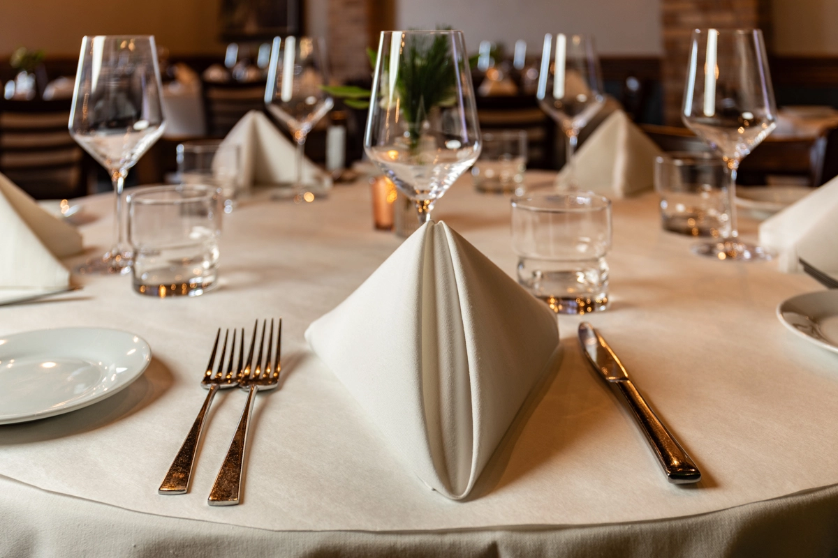 Styled plated dish for restaurant marketing