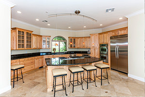 Real estate kitchen detail shot